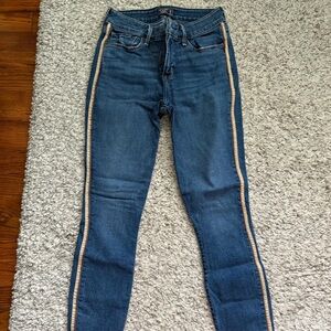 Abercrombie & Fitch Jeans with Gold Stripes